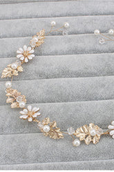 Cute Alloy &Imitation Pearls Party Hairpins Headpiece with Crystal